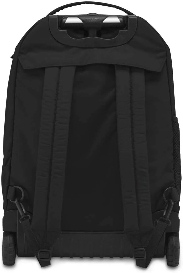 8 Rolling Backpack - Wheeled Travel Bag with 15-Inch Laptop Sleeve, One Size, Black