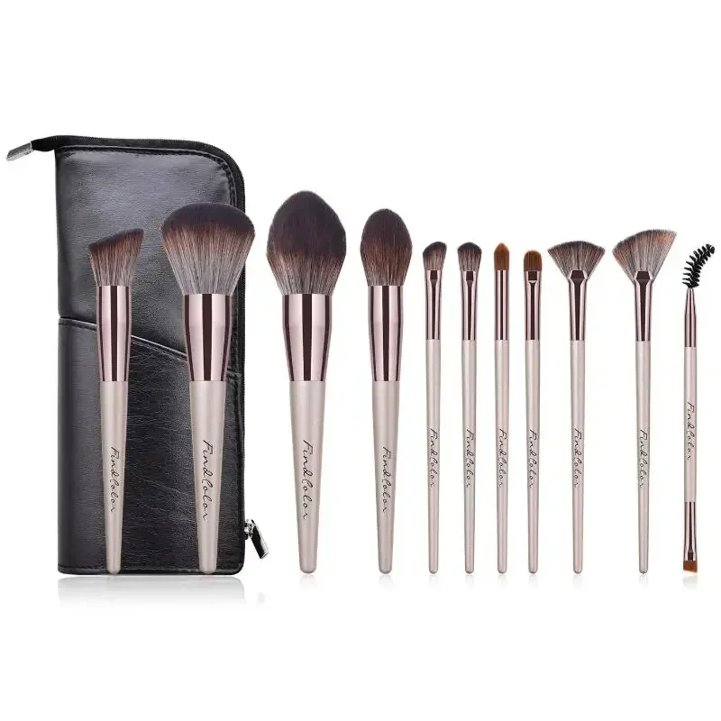 11pcs Makeup Brushes Set Powder Eyeshadow Cone Blush Complete Professional Cosmetic Tool Make Up Brush