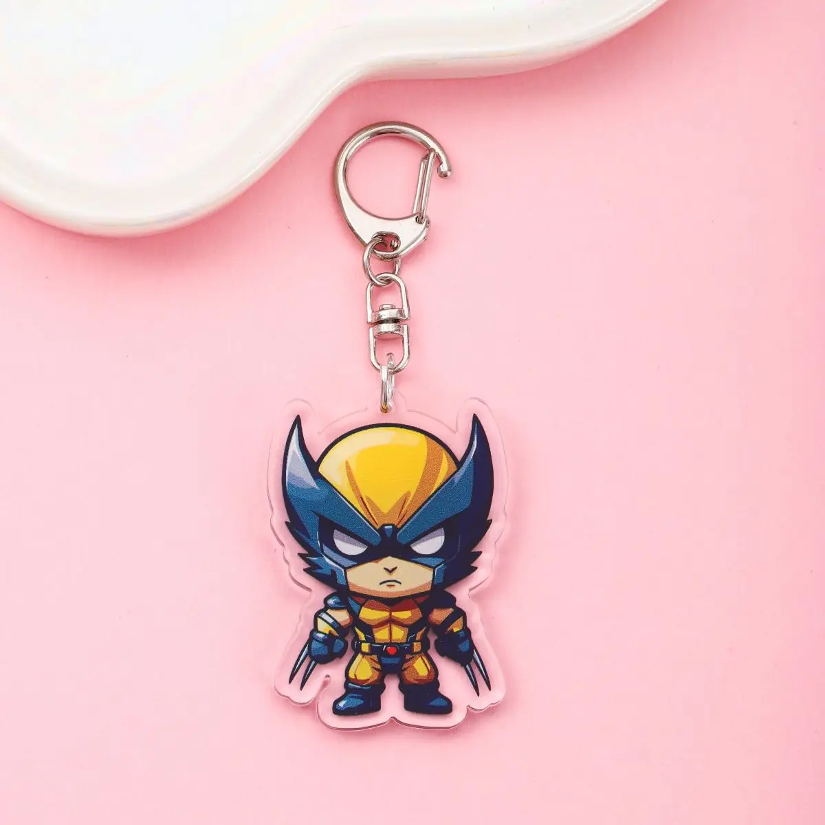 Anime Wolverine und Deadpool Acryl Schlüsselanhänger Mithelfer Forger Cartoon Tasche Anhänger süße Tasche Charme Schlüsselanhänger Freunde Fans Geschenke