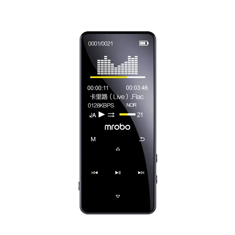 4G-128GB MP3 MP4 Player Touch Bluetooth 5.0 Lossless Audio Recorder Music Mp3 Player HiFi Portable Audio Walkman FM Radio E-Book