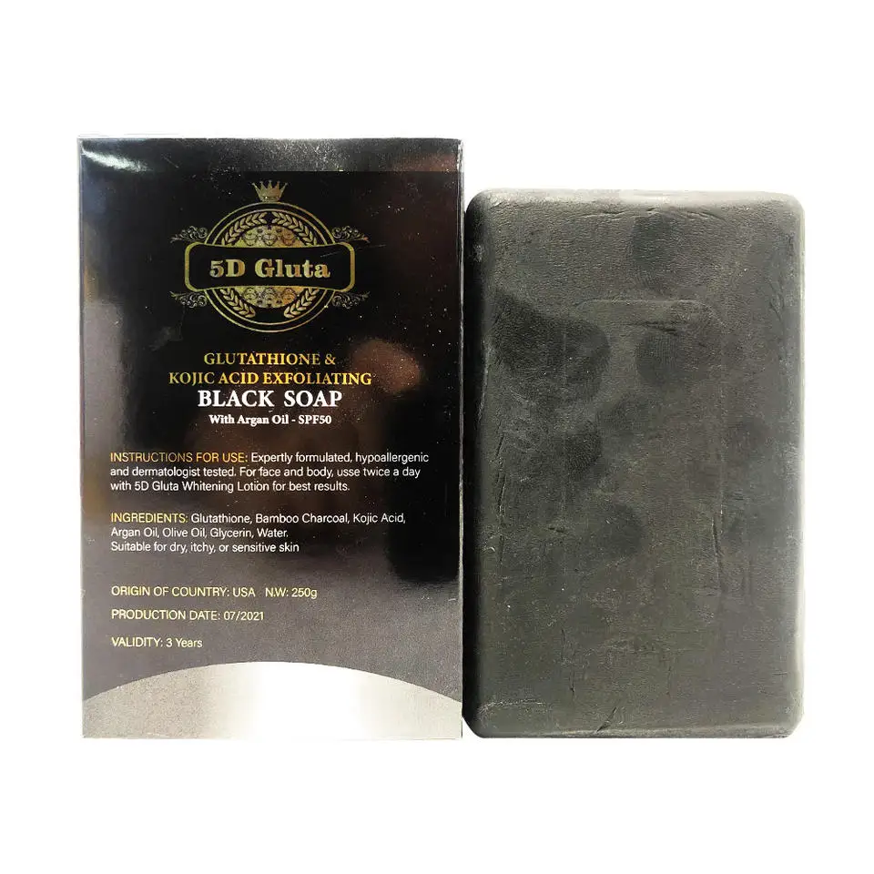 African Black Soap Magic Anti Rebelles Beauty Moisturizing Shea Butter Natural Bath Body Remove Acne Exfoliate Skin Care 250g