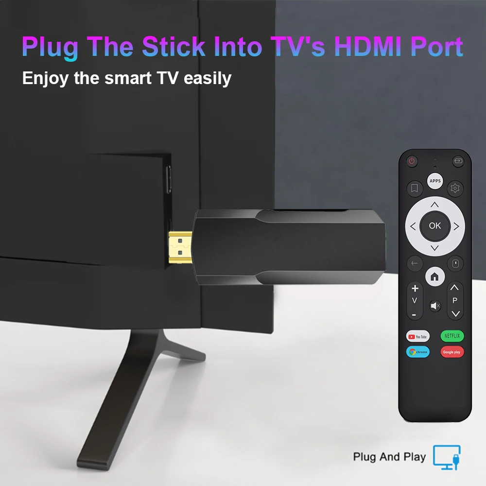 Smart TV Stick Android 10 Allwinner H313 Set Top Box 1080P Support 4K Mini TV Box for Google YouTube NETFLIX Network I96 D3