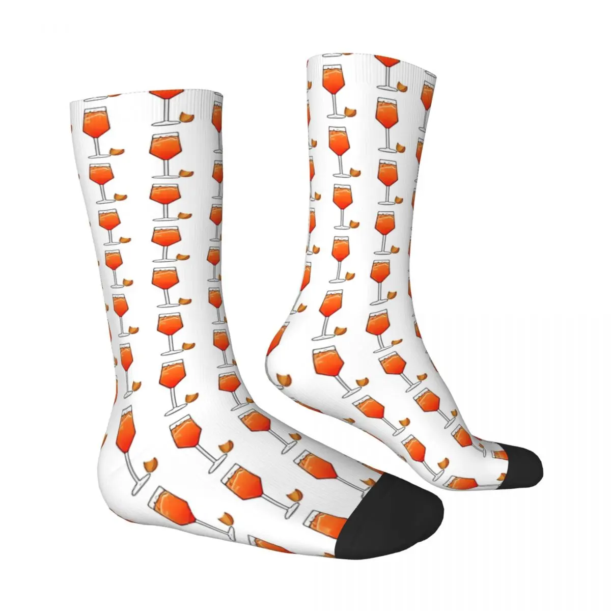 Aperols Spritz Socken Winterstrümpfe Koreanische Unisex Männer Atmungsaktive Socken Design Outdoor-Sport Antibakterielle Socken