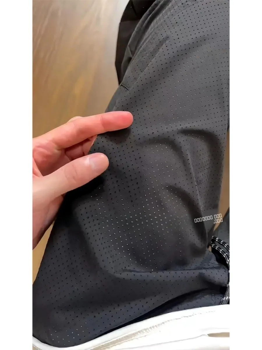 

Qui Dry Ice Silk Nylon Men's Outdoor Climbing Pants Summer Breathable Long Sports Casual Trousers Thin Lightweight Color