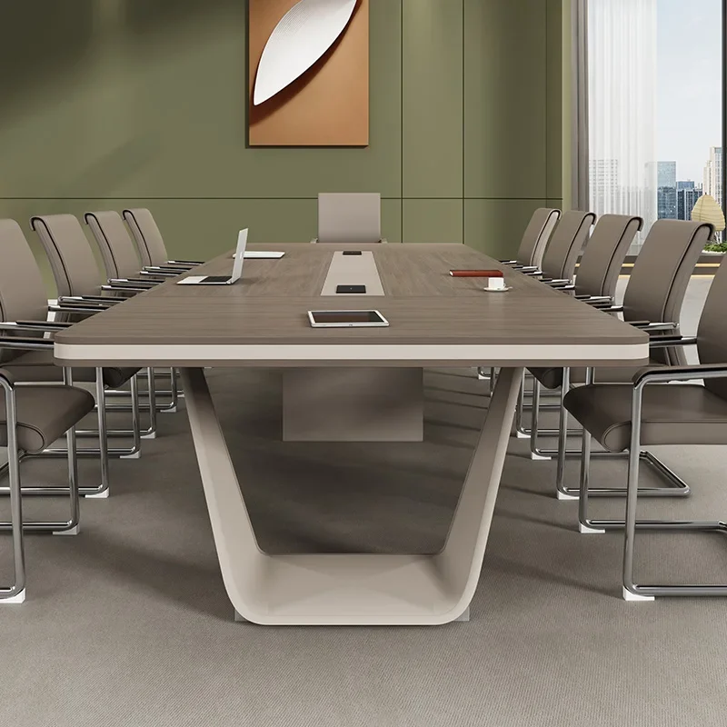 Modern furniture Conference Table Long Table High-End Creative Conference Room Large Fashion Long Meeting and Negotiation Desk