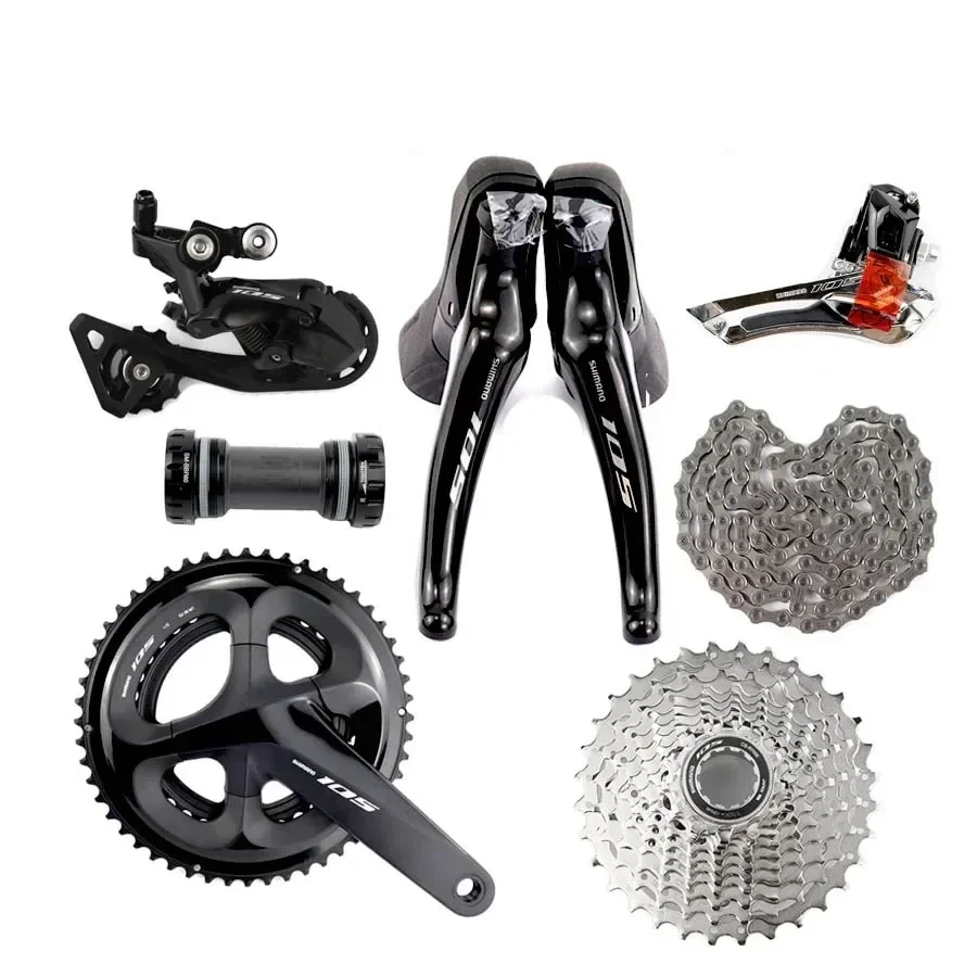 

R7000 Bicycle Bike Groupset 105 5800 Derailleur 50-34 52-36 53-39T Crankset 28/30/32/34T Cassette Freewheel Groupset