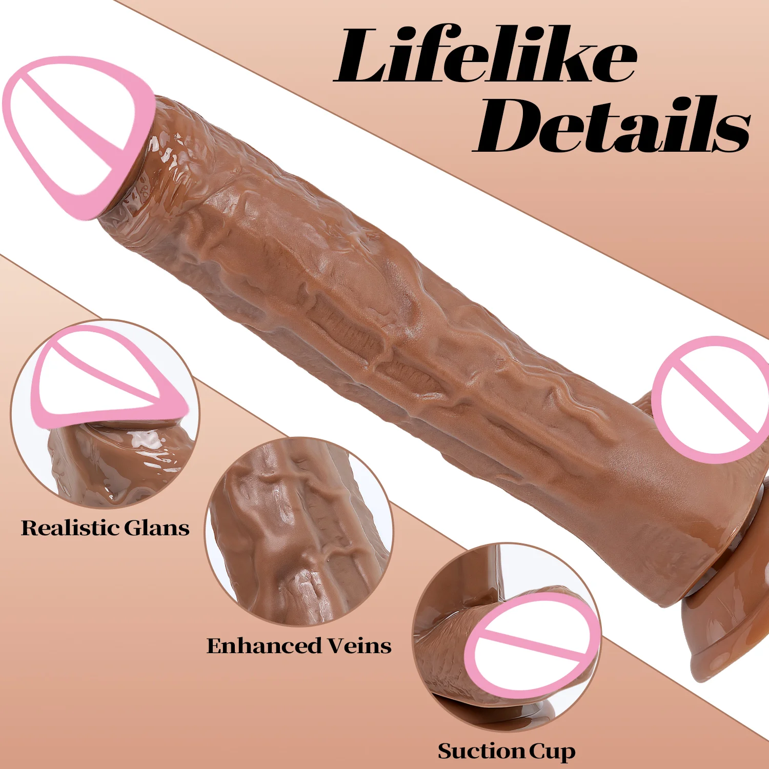 Realistic Dildo with Suction Cup Penetration Anal G-Spot Masturbator Penis Adult Sex Toys Huge Dildos for Women Rubber Cock Gode