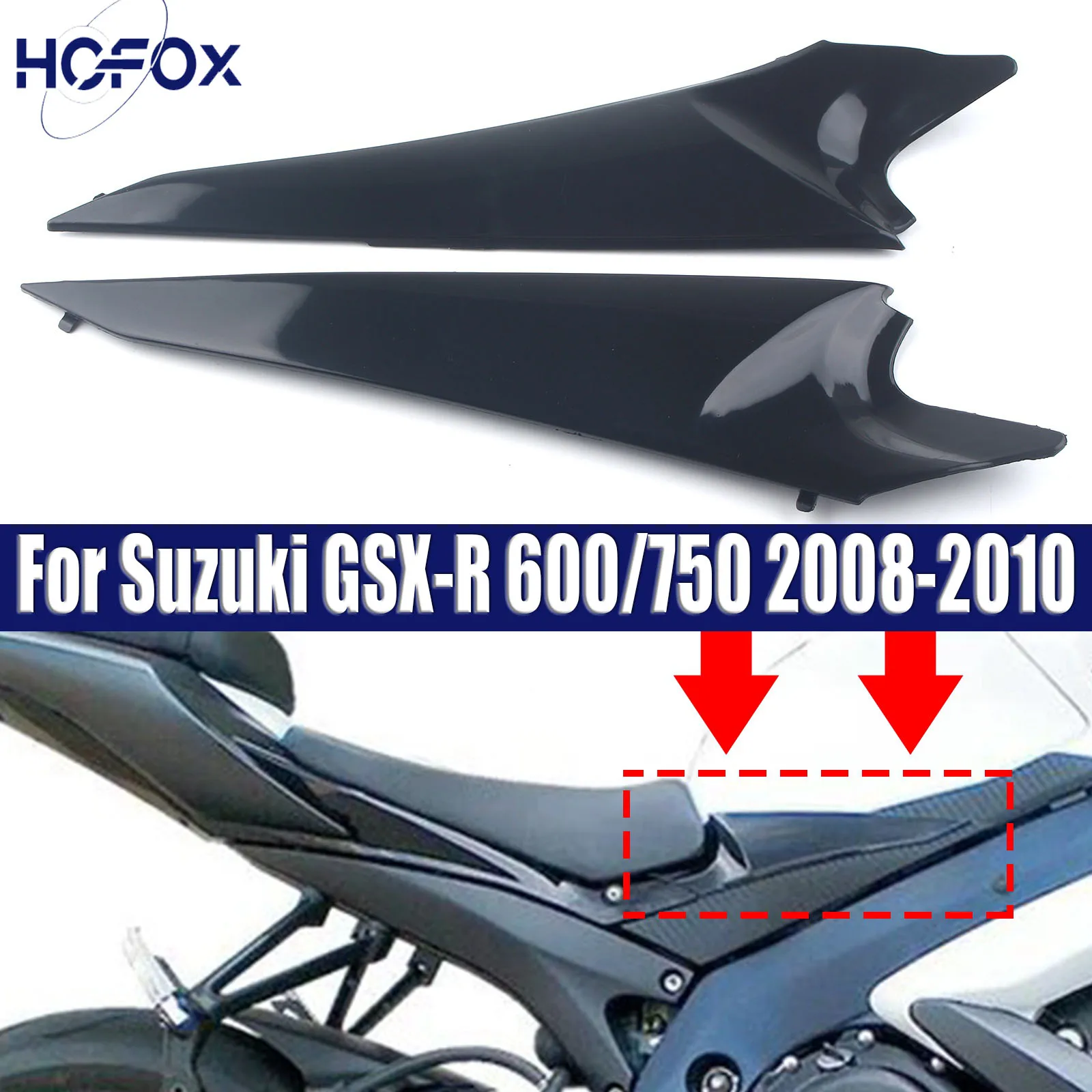 

For Suzuki GSX-R 600/750 2008-2010 Motorcycle Gas Tank Fairing Side Cover Panel Cowl ABS Plastic
