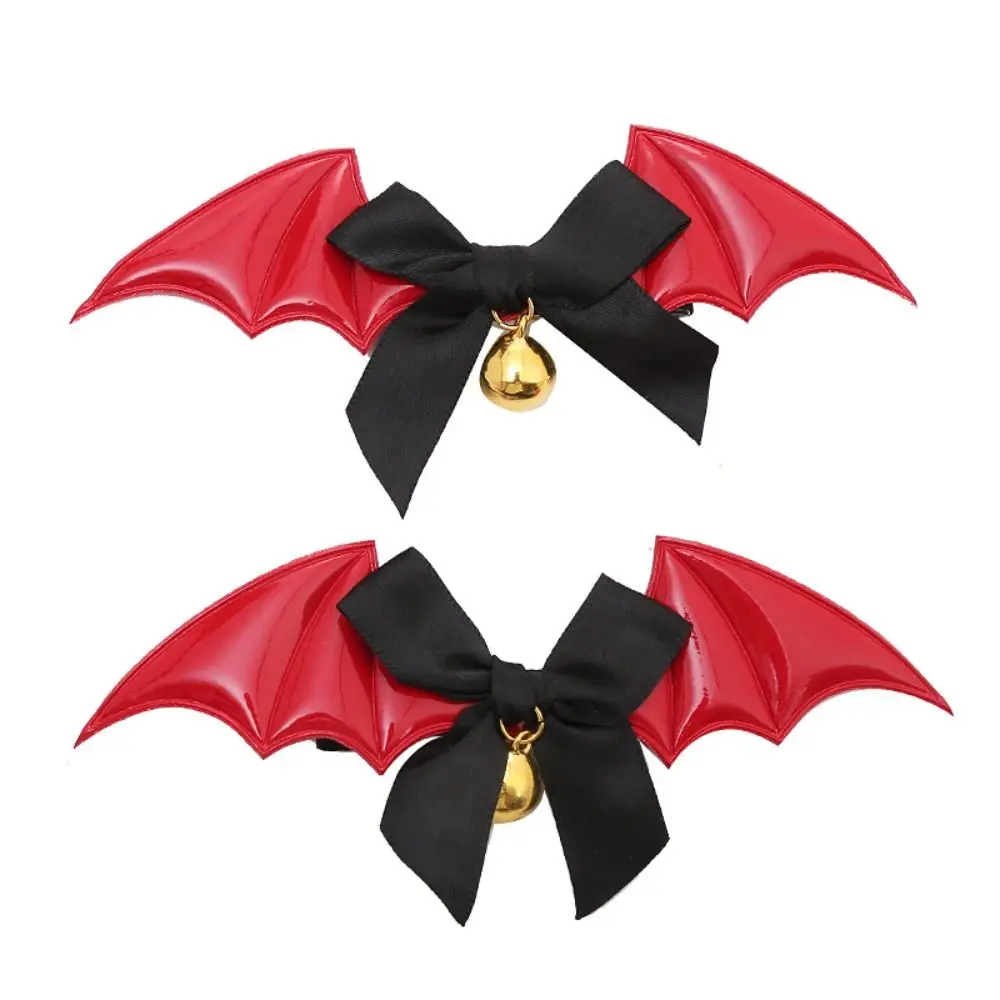 لطيف أجنحة الخفافيش شكل الخفافيش عقال القوطية رئيس ديكور مشبك شعر هوب مجموعة زي الشعر الأطواق عيد الميلاد عيد الهالوين #3