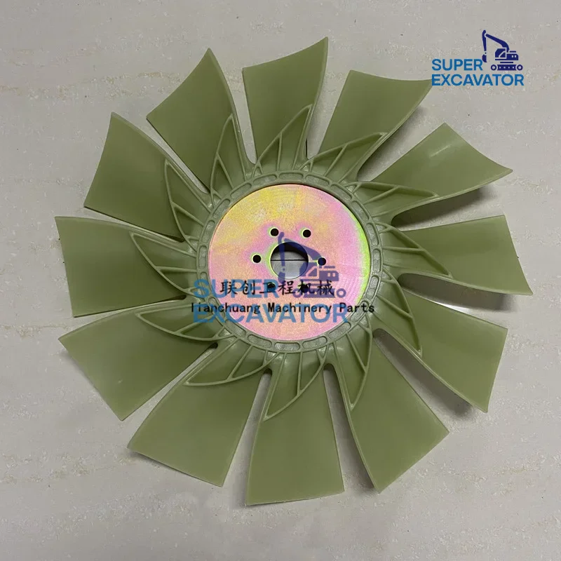 For Komatsu PC200 PC210 PC220-6-7 Fan blade 6D102 Engine heat dissipation more than fan blade pages Excavator Parts