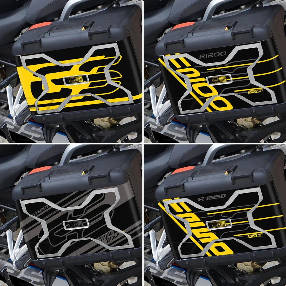 For BMW Vario Box W/R1250GS Triple Black Luggage 2013-2020 Motorcycle Side Box Protection Sticker Kit