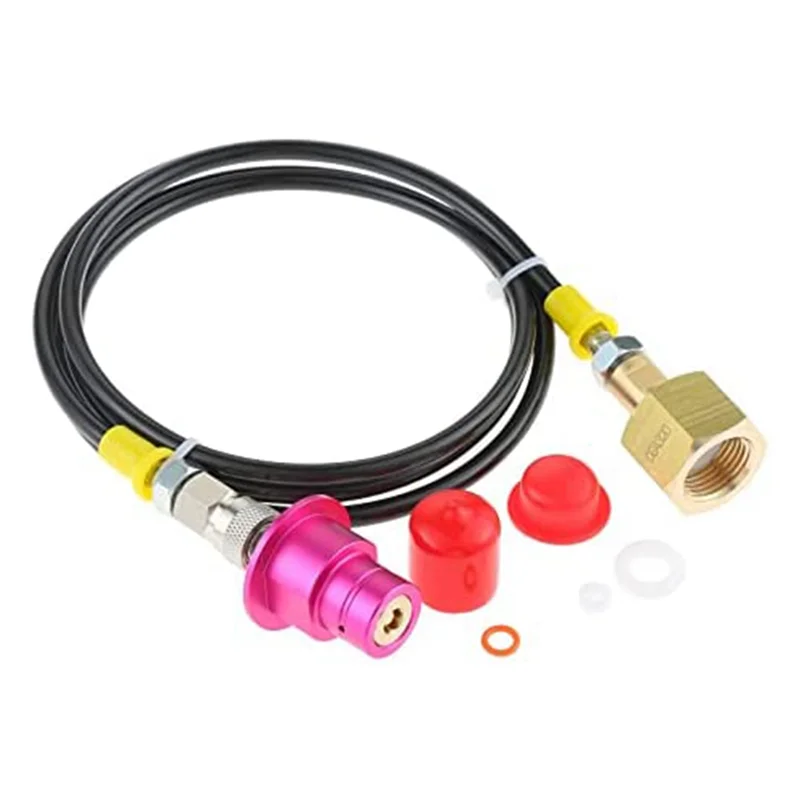 60-Inch CGA320 Soda Terra Stream Adapter with Hose, Co2 Tank Adapter Quick Connector Hose Special for DUO Terra Machine