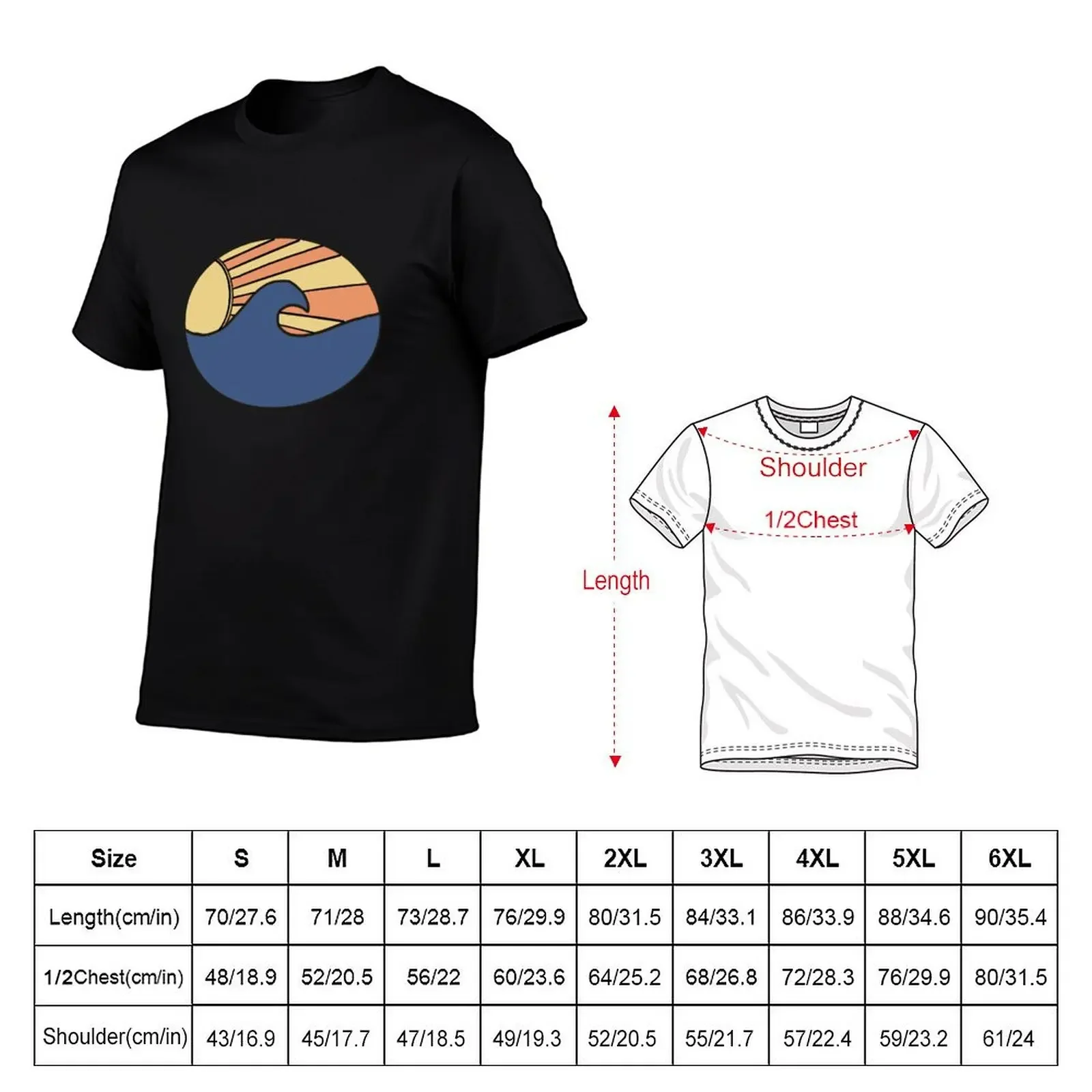 Great wave T-Shirt oversized t shirt summer tops men workout shirt