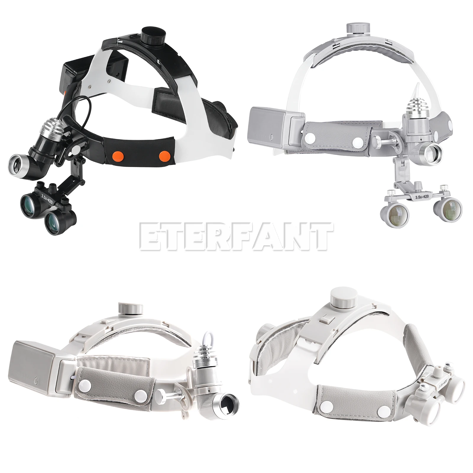 

Dental 3.5X-R Headband Binocular Loupes&LED 10W Headlight/3.5X Head Wearing Magnifier Binocular Loupes/10W LED Medical Headband