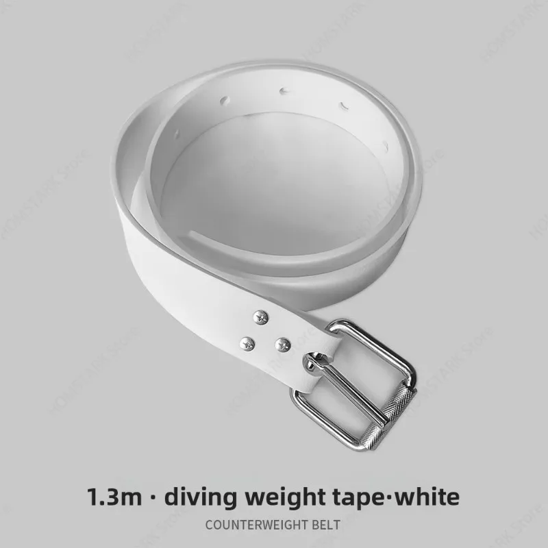 1.3M Cuttable Diving Silicone Weight Belt,Stretchable Smooth Adjustable Waist Ballast for Spearfishing Freediving