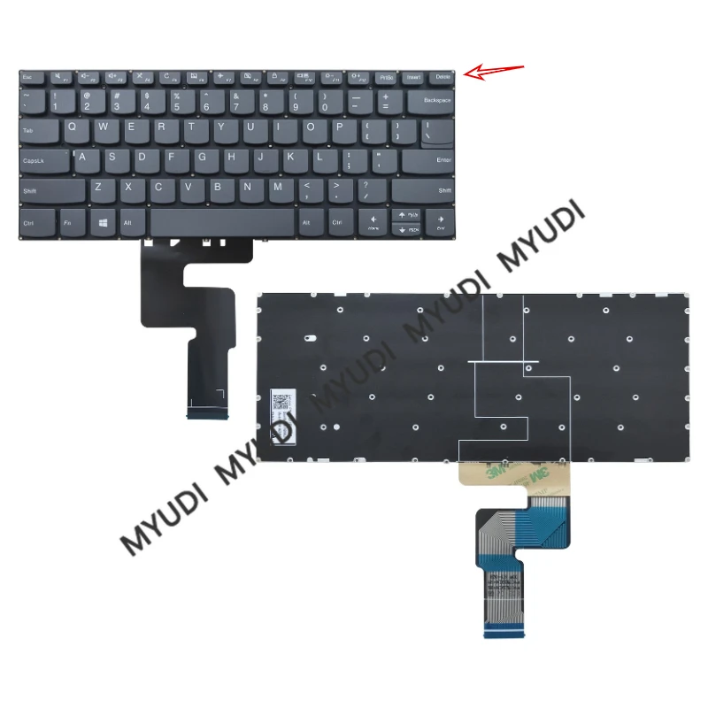 New For Lenovo IdeaPad 3 14ADA05 81W0 Keyboard 3-4IGL05 14ARE05 14IIL05 14IML05 14s 2020 Palmrest US Keyboard Bottom Case Silver