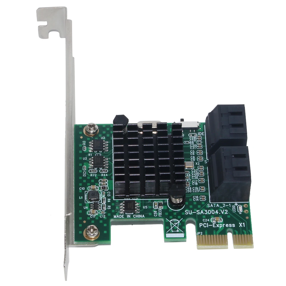 

Преобразователь расширения Riser Card PCI Express 4-портовая карта расширения с перегородкой 6 Гбит/с для удлинителей Windows