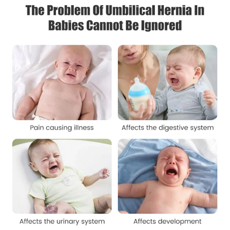 

Infant Inguinal Umbilical Hernia Belt Navel Support Stickers Treatment Newborn Baby Belly Button With 3 Hernia Pad