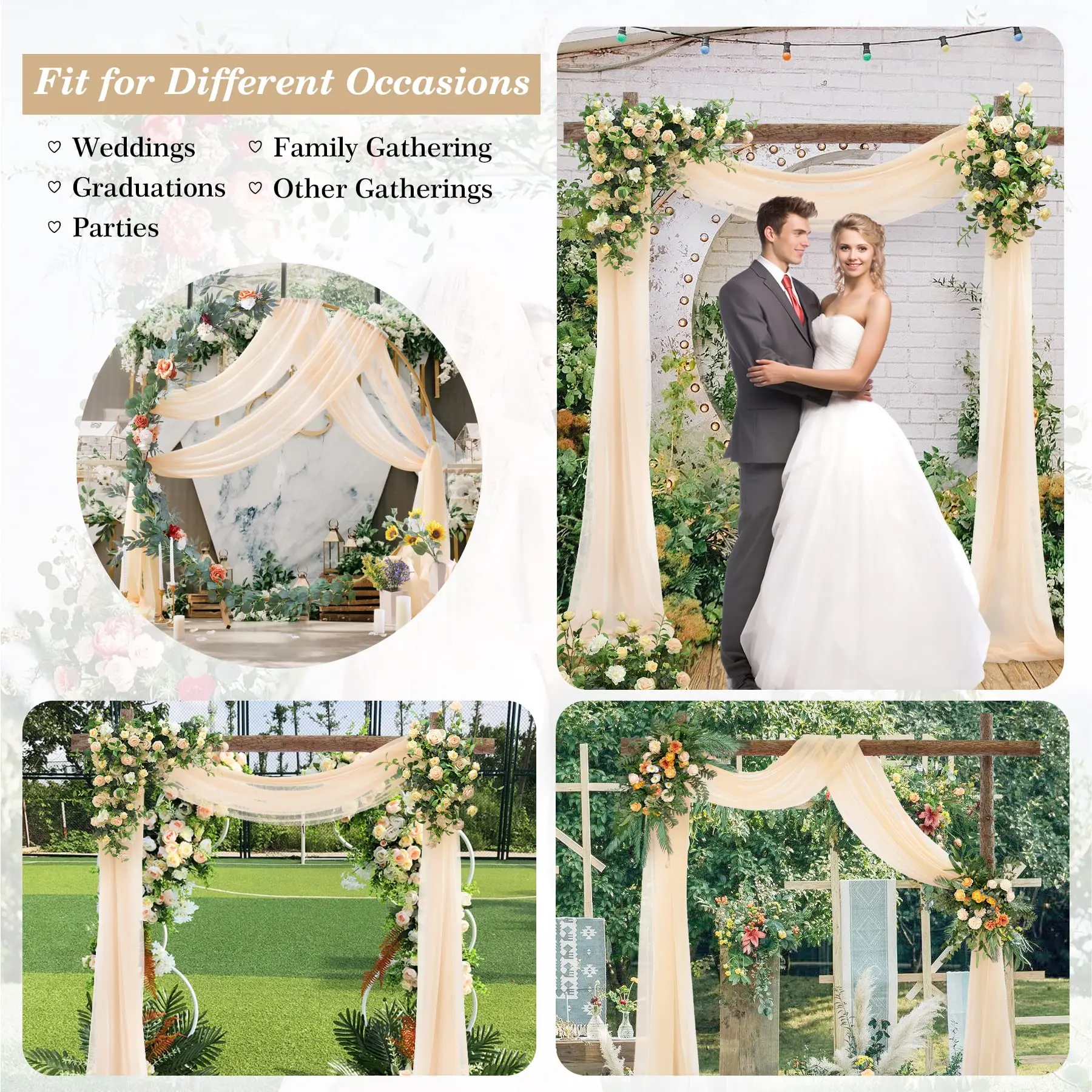 مفرش طاولة شفاف وردي مغبر أنيق لحفلات الزفاف وقوس ديكور تراكب لمرحلة الزفاف وحفلات أعياد الميلاد #5