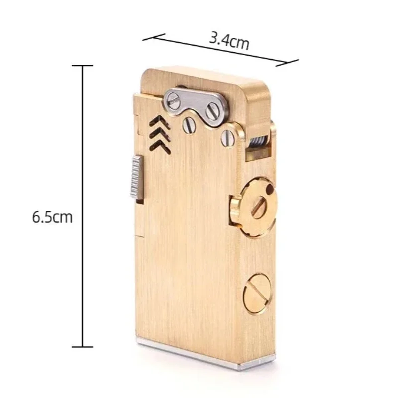 Handmade Brass Sixth Generation Automatic Ignition Mechanical Armored Dragon Tongue Lighter One-click Ejection Kerosene Lighter