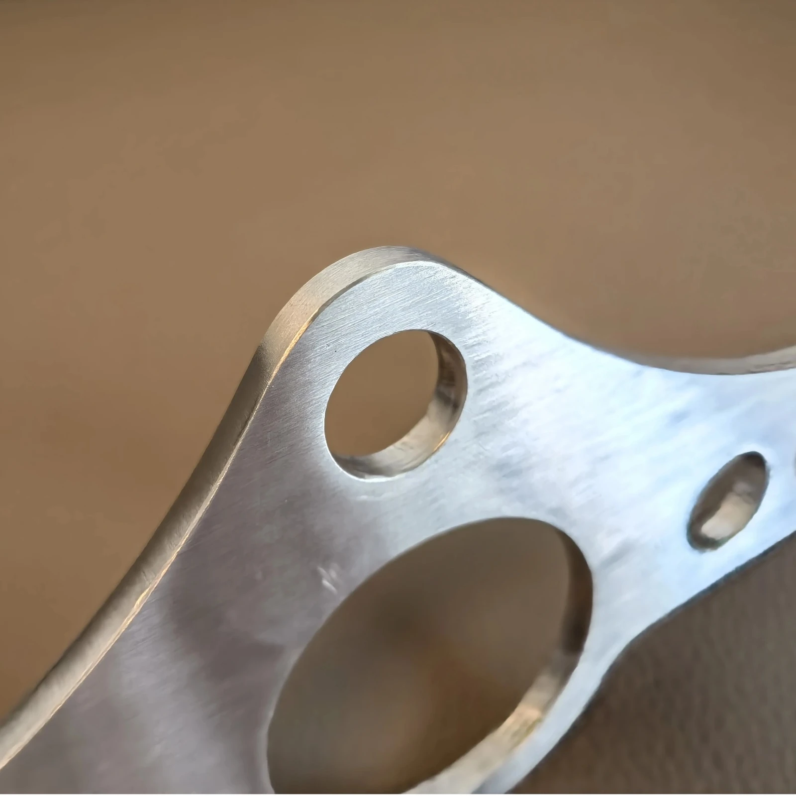 Picture 3: Gym Conversion Plate Brushed Finish Double to Single Pulley Adapter Plate Double to Single Pulley Connector Machined