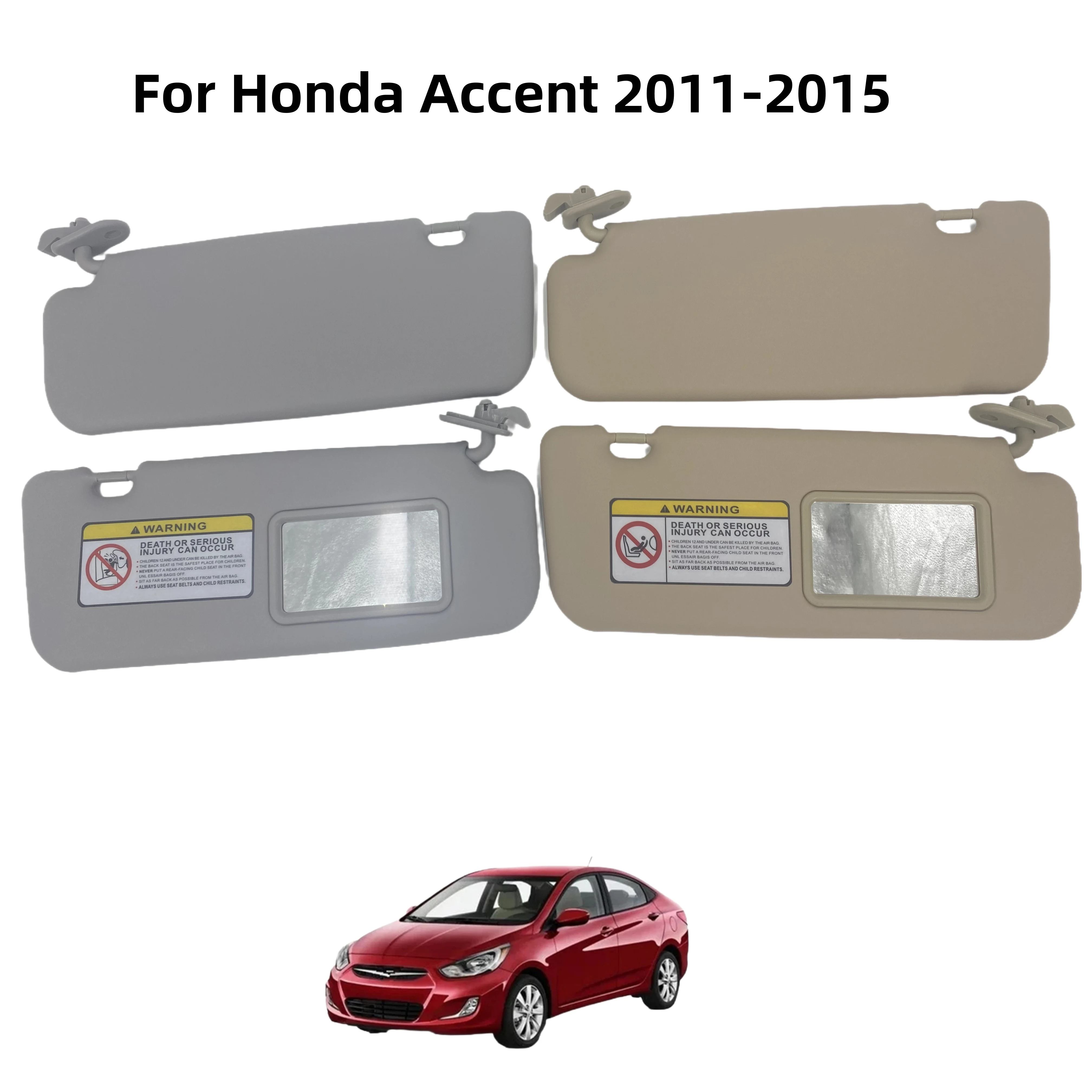 Car Sun Visor For Hyundai Accent For Verna 2011 2012 2013 2014 2015 With Mirror Left Driver Right Passenger Front Sunshade Panel