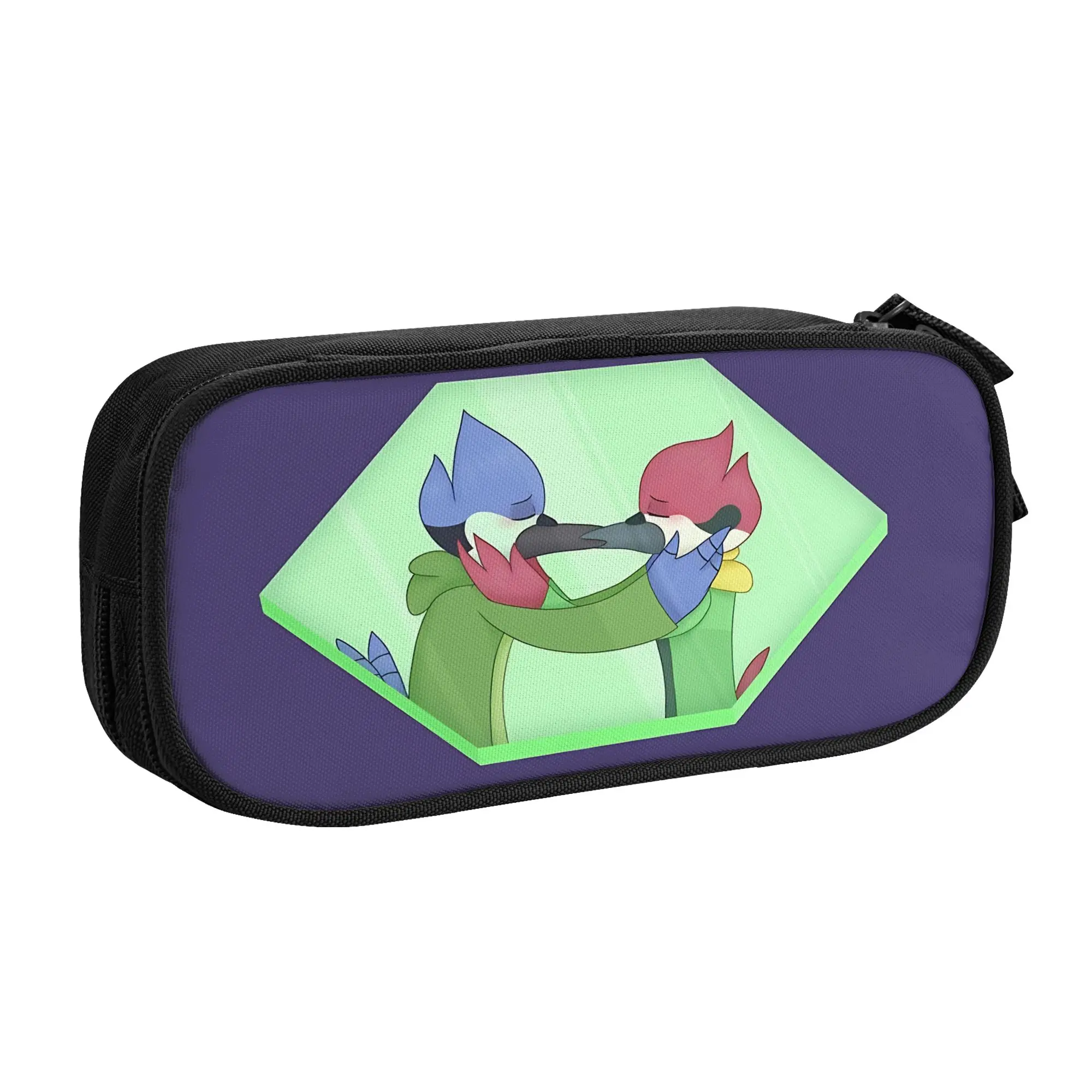 1 piece Lightweight colorful cartoon bird  Pencil Case Girls Pen Bag R-Regular show School Pencil Pouch