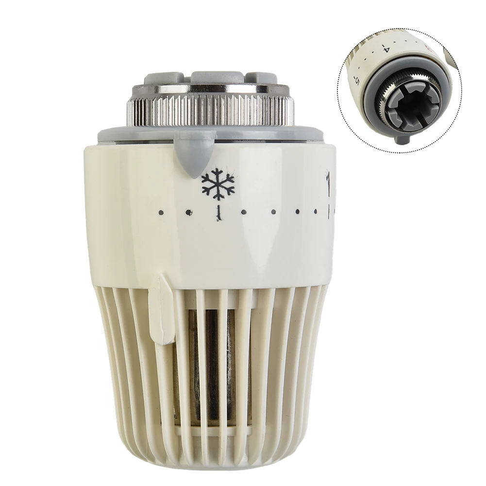2pcs Thermostatic Heater Valve Head M30x1.5 Thread For Radiator Temperature Control With Liquid Sensor And Frost Protection