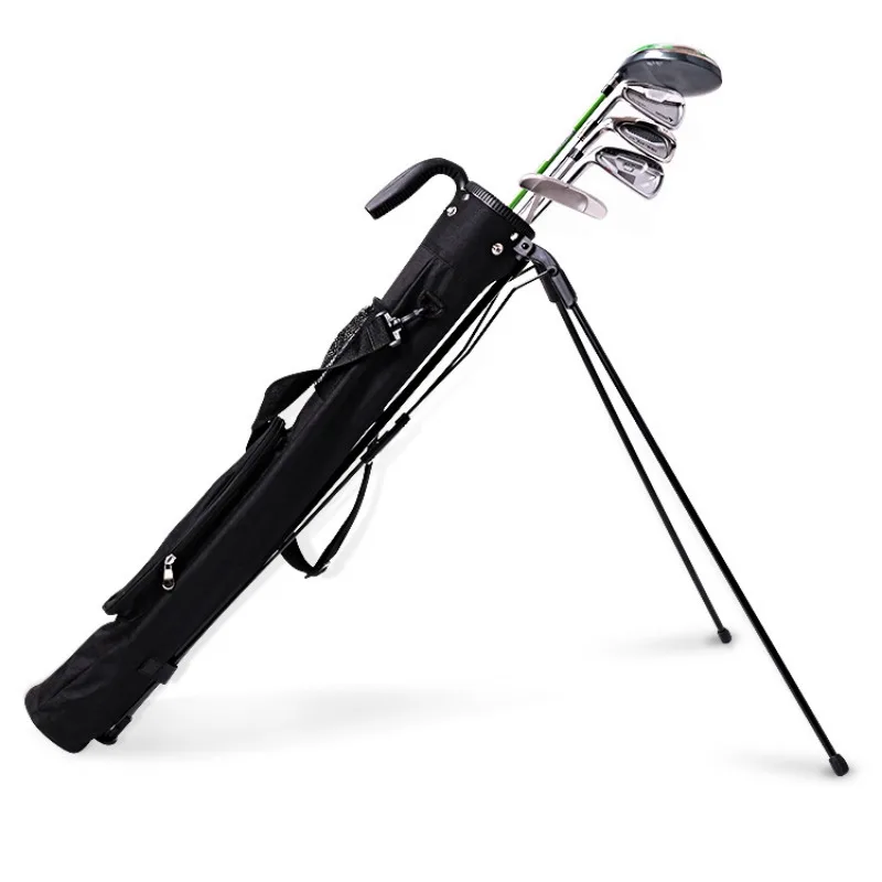 Golf bag, portable folding bracket bag, club bracket bag, ball bag.