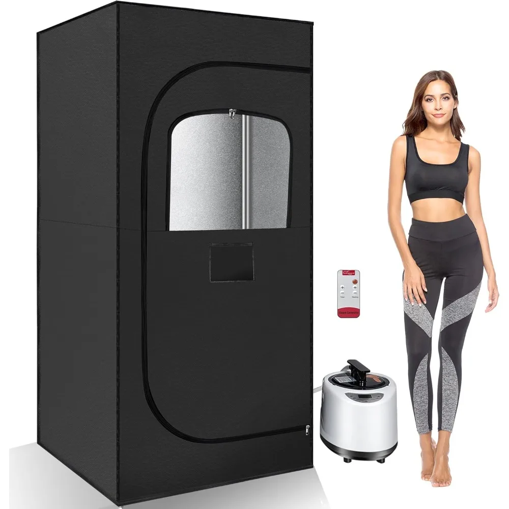 

Sauna Box, Portable Sauna, Home Sauna with 2.6L 1000W Steam Generator, Remote Control, Home Sauna Tent for Gym, Yoga, Pilates