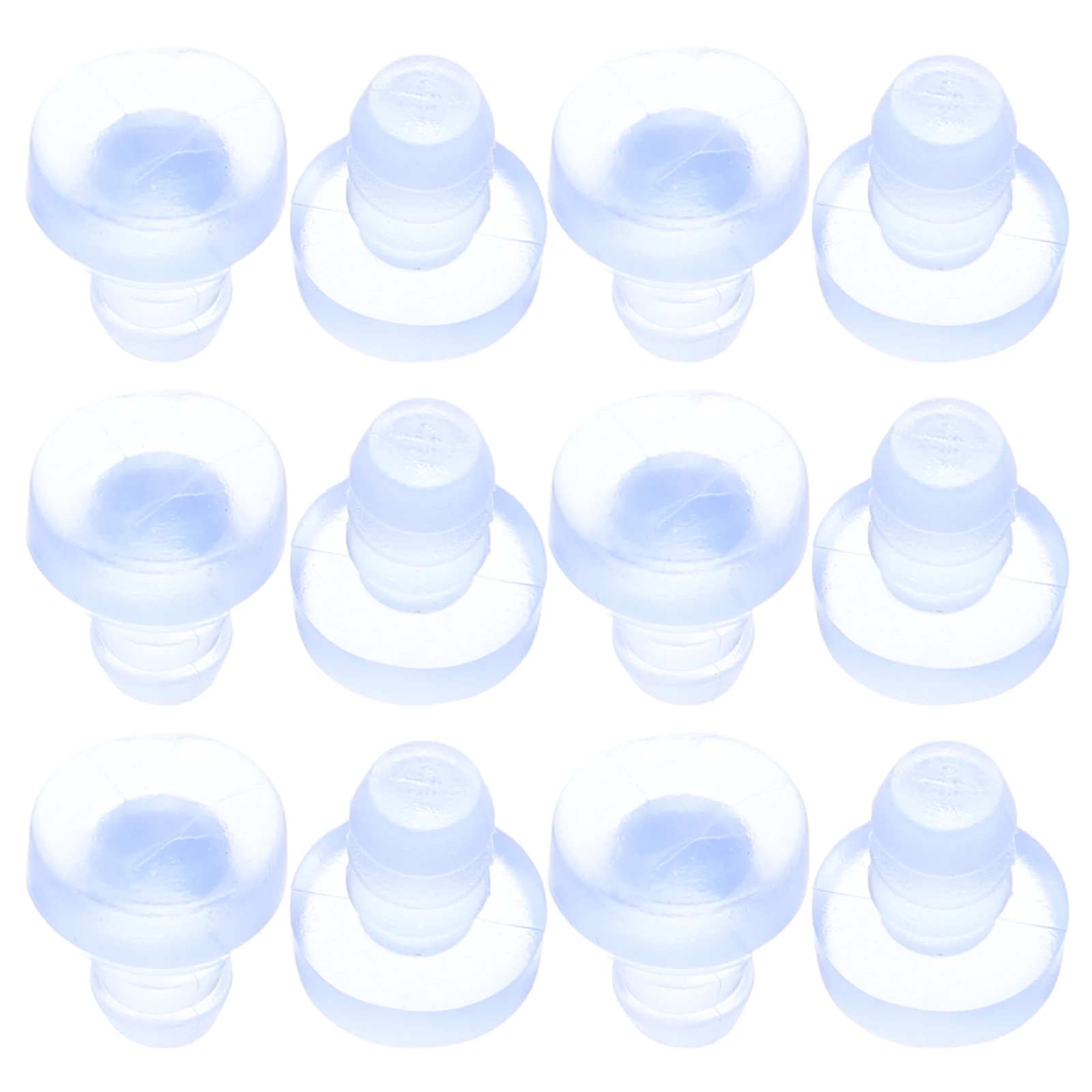 

50pcs Clear Anti-Slip Rubber Grippers With Stem For Glass Table Top niture Cabinet Door Bumpers Dust Blocking Floor