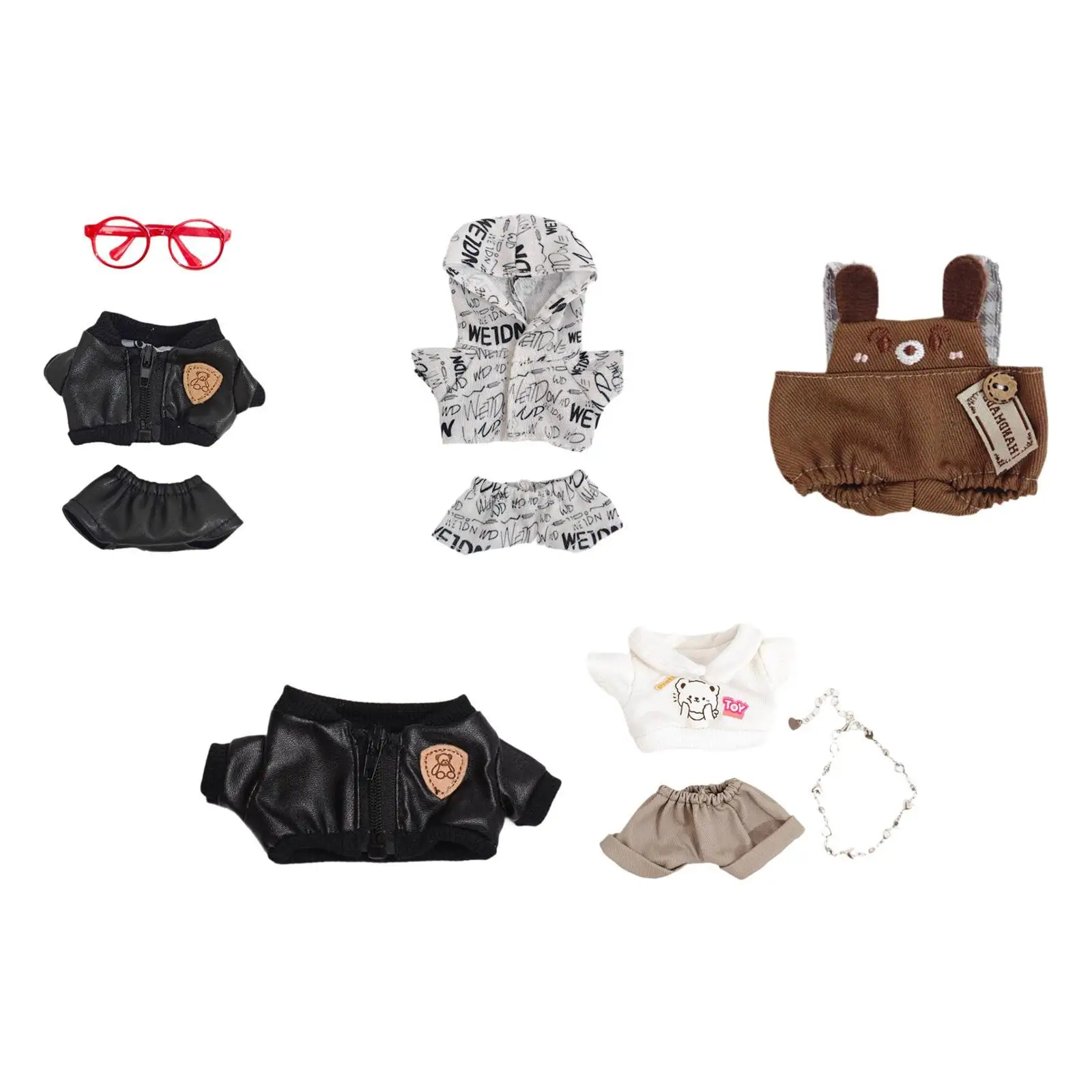 Vêtements de poupées faits à la main pour fille et garçon, accessoires de mode, tenues Kiev illage, cadeaux d'Halloween, 6.7 pouces