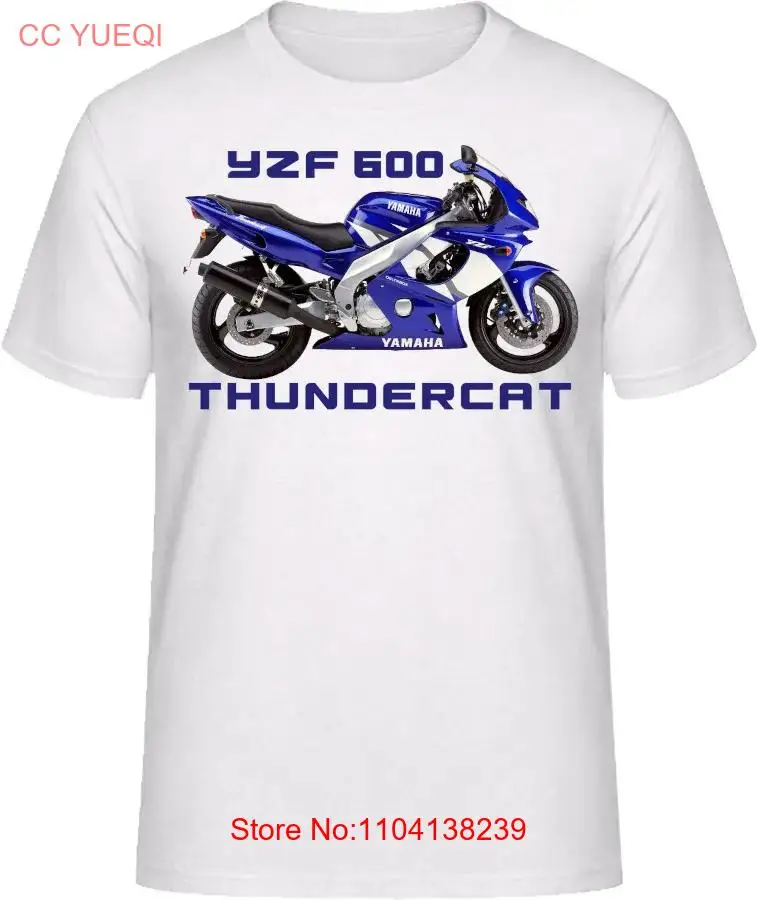 Motorcycle T-Shirt YZF 600 Thundercat Motorbike Biker Short Sleeve Crew Neck