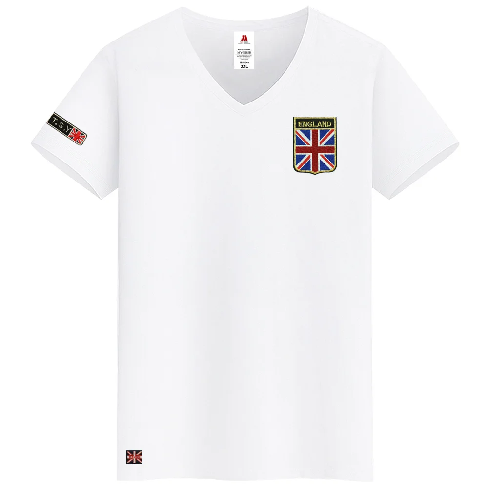 MYDBSH Brand Men T Shirts Cotton Union Jack Clothing Male Slim Fit Tee Shirt Man England Flags T-Shirts Skateboard Swag Clothing