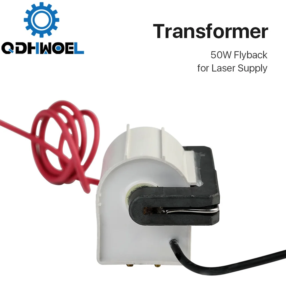 QDHWOEL 50W High Voltage Flyback Transformer for CO2 Laser Power Supply PSU MYJG-50W