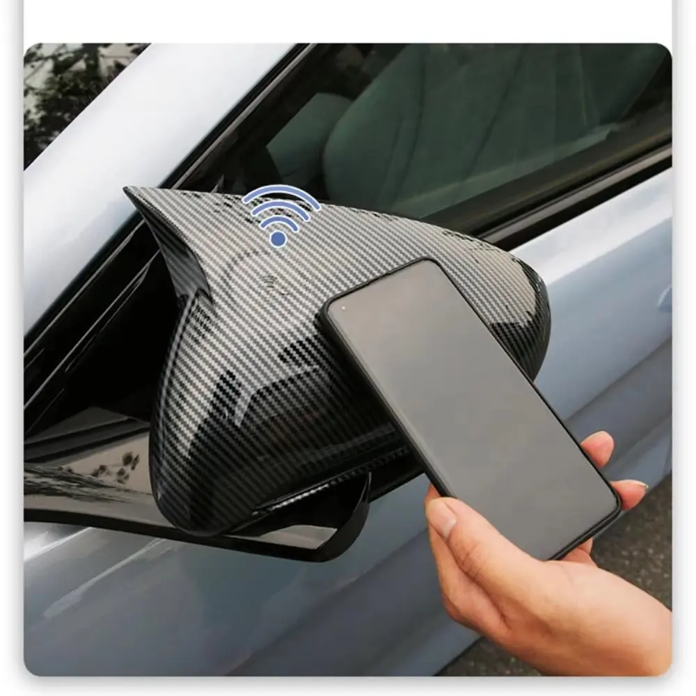 For BYD Seal 2023 2024 Horn Style Rearview Mirror Covers Protectors Exterior Decoration Trim for LHD Left Hand Drive