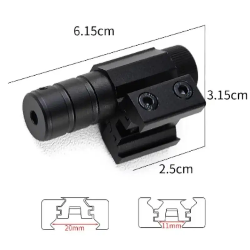 Tactical Red Green Dot Laser Sight Scope 11mm 20mm Adjustable Picatinny Rail Mount Rifle Pistol Airsoft Laser With Batteries