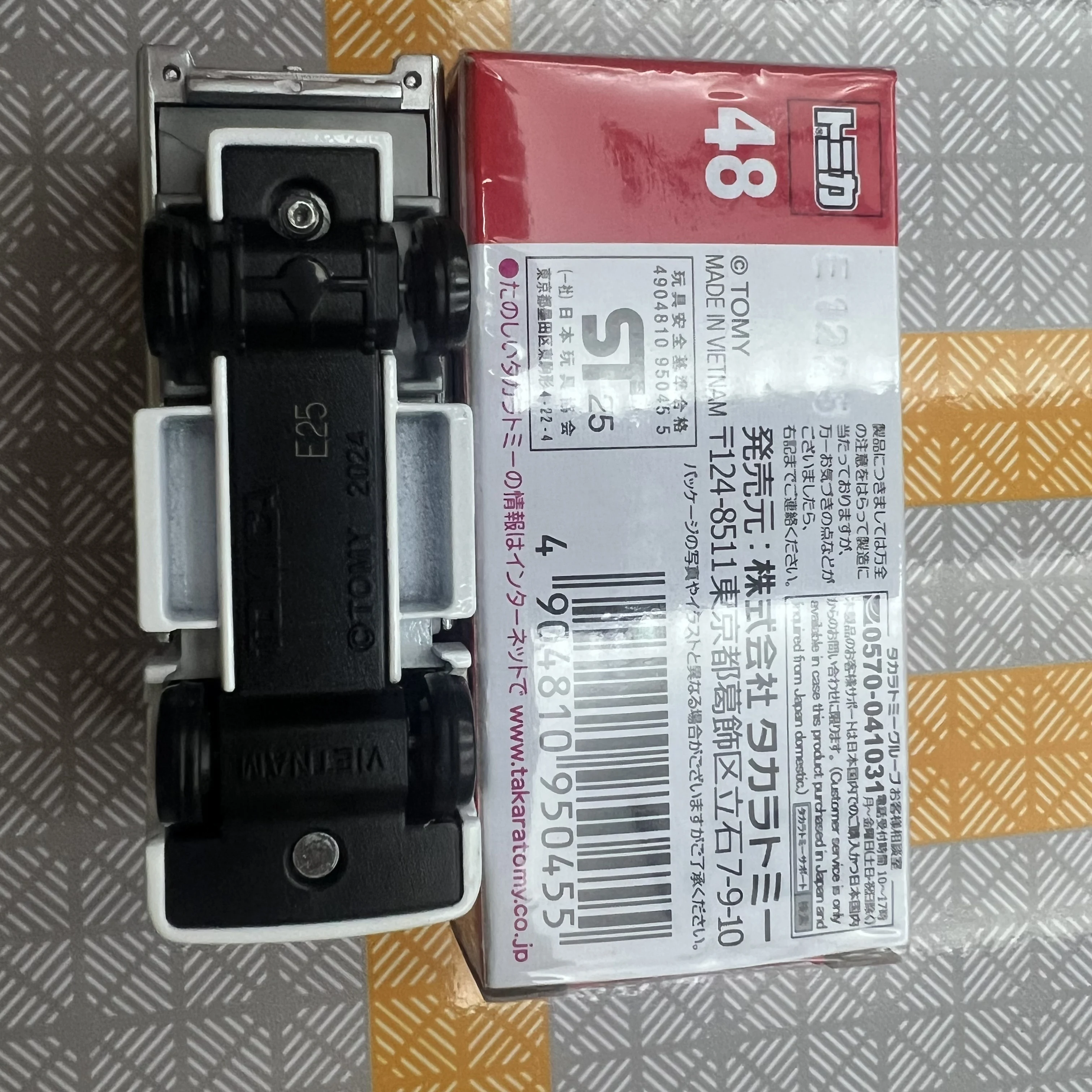 Takara Tomy Tomica Nr. 48 Morita Kleiner Offroad-Feuerwehrauto, roter Marienkäfer, Legierungsspielzeug, Kraftfahrzeug, Druckguss-Metallmodell für Kinder