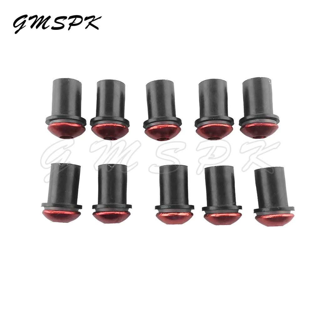 10pcs 5mm M5 Windscreen Windshield Bolts Screws Kit Fit for Kawasaki ZX6R ZX7R ZX10R ZX14R ZZR 400 600 1200 1400 Ninja 250 300