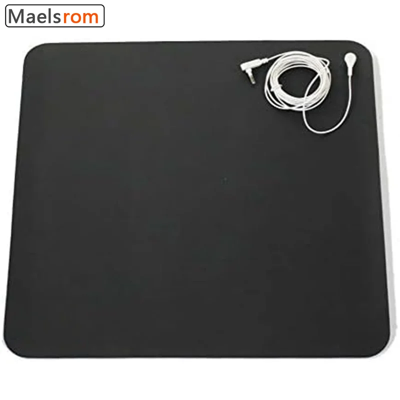 

Grounding Mat Mouse Pad Energy Inflammation Balance Wellness Earth Connected 15 Foot Cord Included Conductive Carbon 13''x11"