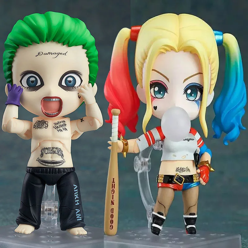 

New The Suicide Squad Movie Peripherals The Joker And Harley Quinn Q Version Cute Model Toy Holiday Gift In Stock