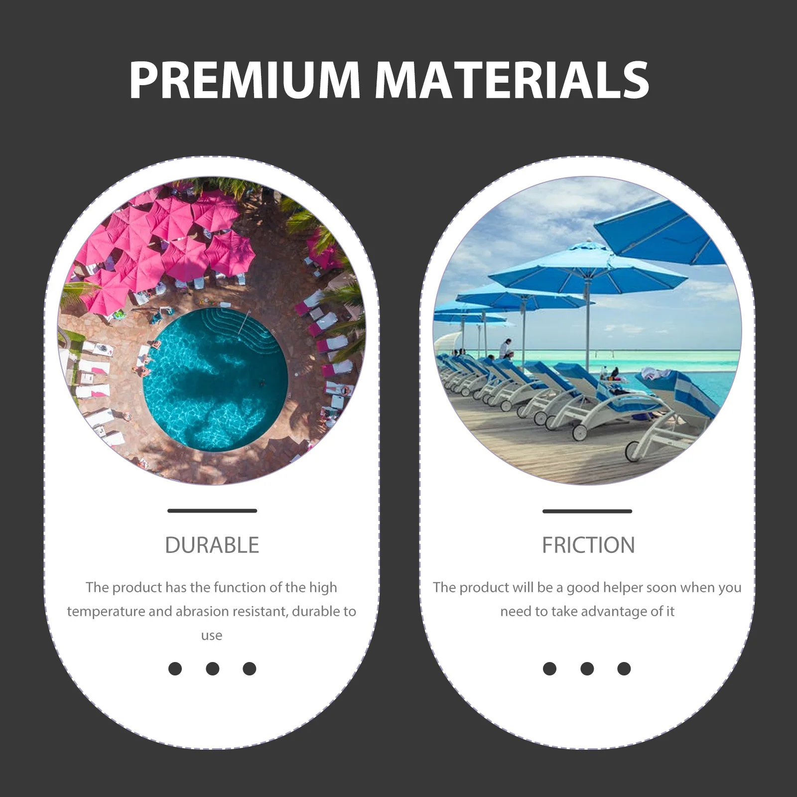 

2Pcs Umbrella Hole Plug Thickened Silicone Wedge Plug Abrasion Resistant Umbrella Fixation Plugs for Beach Yard Table Shade