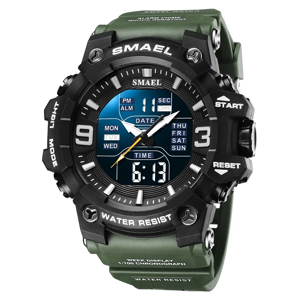 NEW SMAEL Student WAtch New Men's Watch  Multifunctional Sports Waterproof Electronic Watch Mens Watches  Wa tch for Men