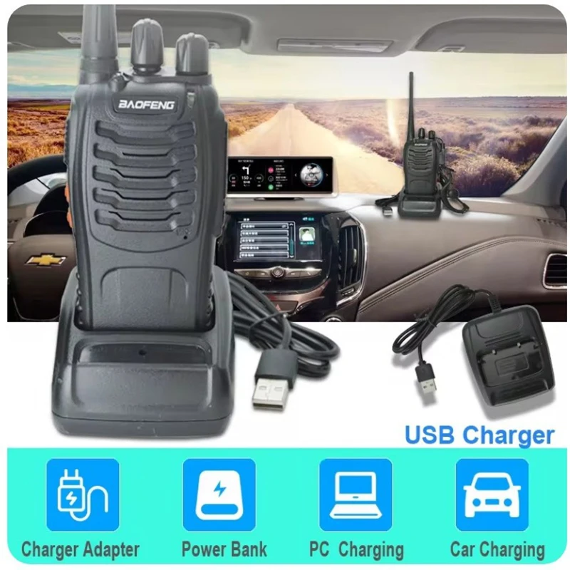 2 SZTUK Oryginalny Baofeng BF888S Walkie Talkie Bezprzewodowa częstotliwość kopiowania 5W BF-888S 5KM UHF 400-470MHZ Transceiver Przenośny domofon