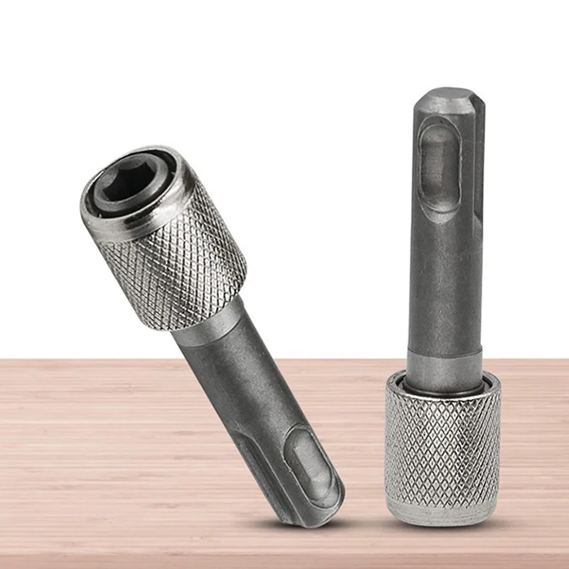 Hexagonal Converter Electric Hammer Power Screwdriver Bit Holder Socket Impact Driver SDS Plus Convert To 1/4 Hex Shank Adapter