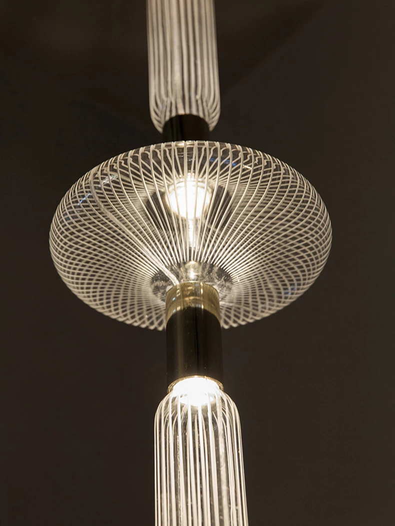 Novelty Clear Glass Gold Chandeliers