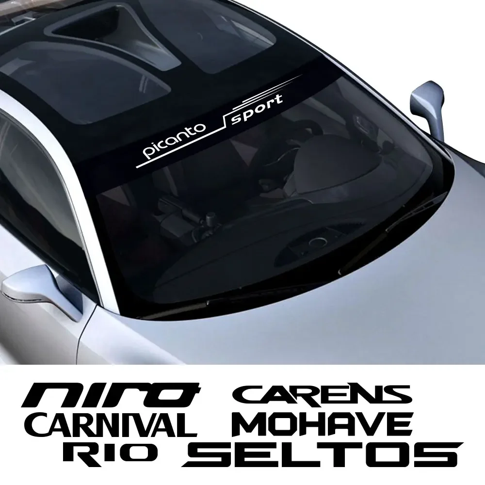 Car Front Windshield Stickers Decoration For Kia RIO PICANTO CARENS CARNIVAL CERATO K5 MOHAVE NIRO SELTOS VENGA Auto Accessories