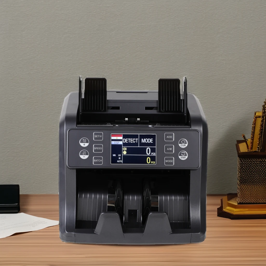EURO Counter Detection Business Grade Manually Operated Money Counting Machine Bill Counter