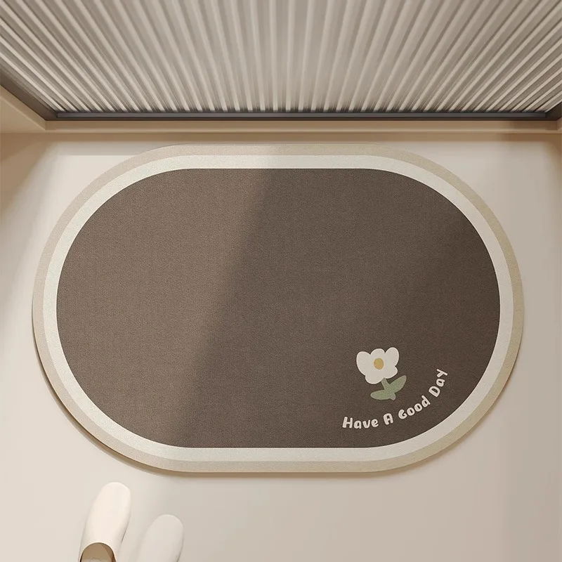 Bathroom floor mat, diatom mud, non-slip absorbent cushion, toilet, kitchen foot cushion, toilet door toilet carpet