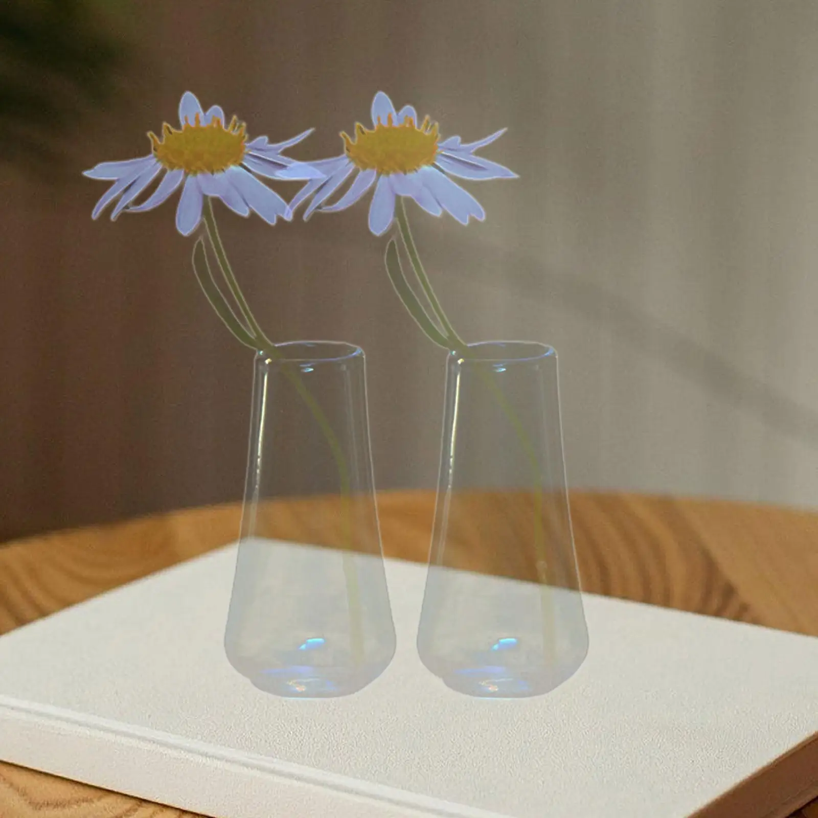 

2 Pieces Dollhouse Miniature Vases Simulation Scene Vase Model Jar Glass Bottle Doll House Decoration for Teenagers Adults Kids